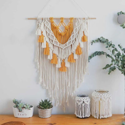 Colorful Boho Chic Macrame Tapestry